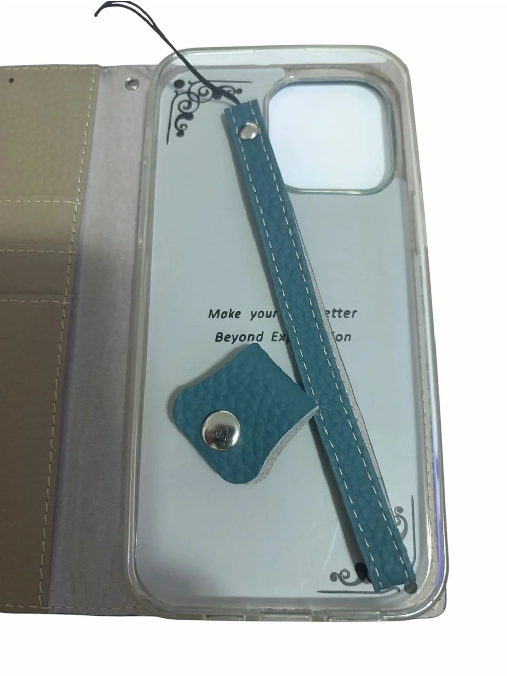 Kate Spade Teal Wallet Case for iPhone 14 Pro